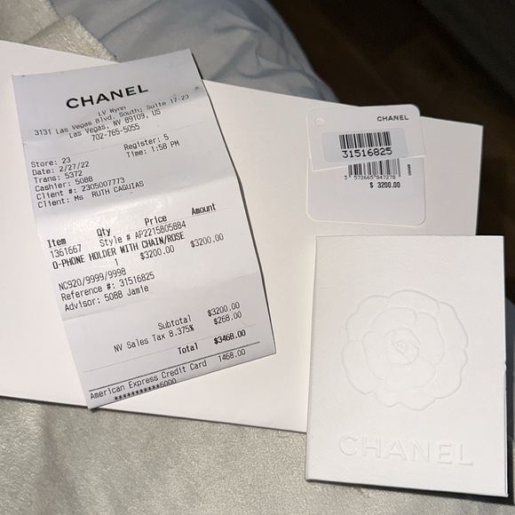 Selling Chanel phone holder with built in wallet and extra pocket for lipstick - Picture 8 of 8